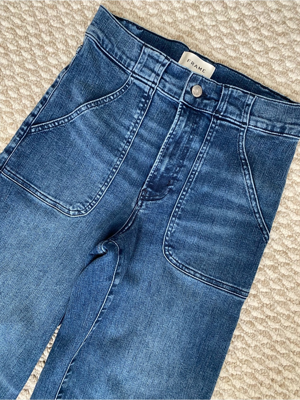 Frame The Modern Pocket Wide Leg Jeans - Picture 2 of 5